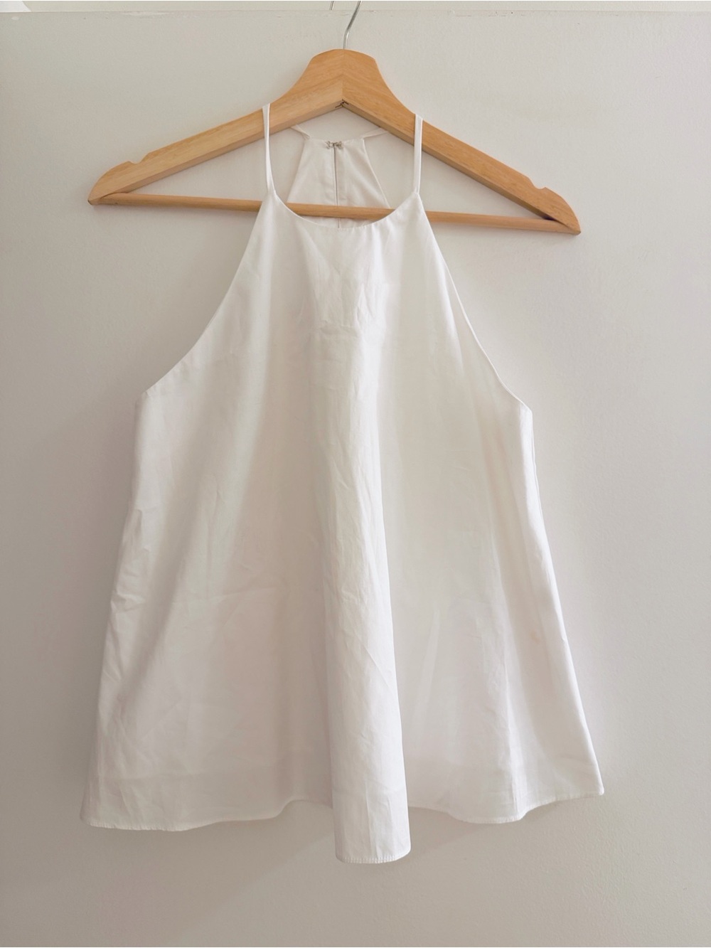 Amanda Uprichard White High-Neck “Violet” Top Size Small